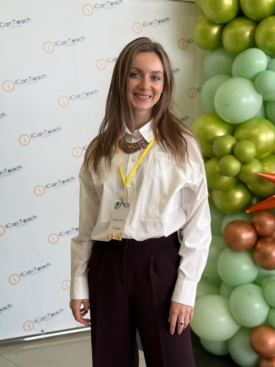 Виктория Богданова на конференции для преподавателей ICanTeach